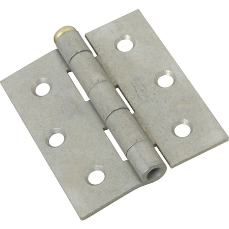 National Hardware National Hardware 2-1/2 in. W X 3 in. L Galvanized Silver Steel Broad Hinge 2 pk N208-850
